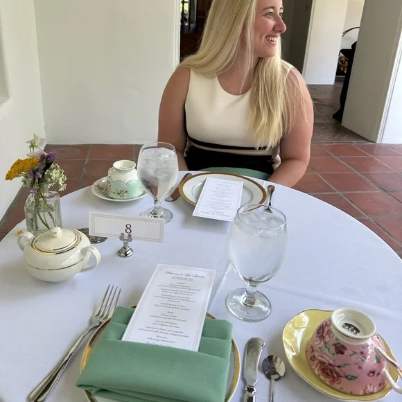 Calvin Klein White and Purple Colorblock Dress - Picture 4 of 4